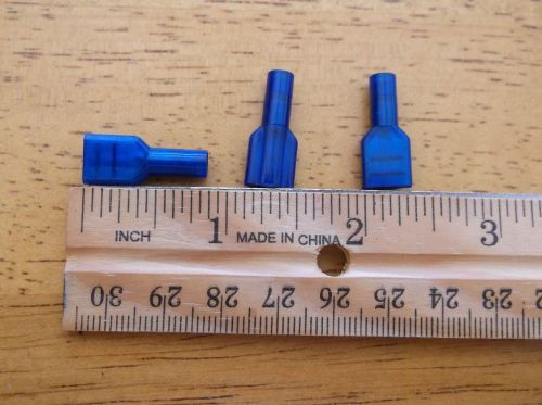 Molex 19002-0024 blue insulated slip-on female terminals* 16/14 * .380*lot of 79 for sale