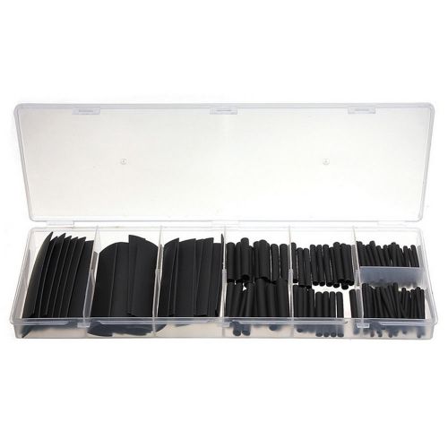 127pcs set 2:1 heat shrink tubing wire cable sleeving wrap 7size assorted sales for sale