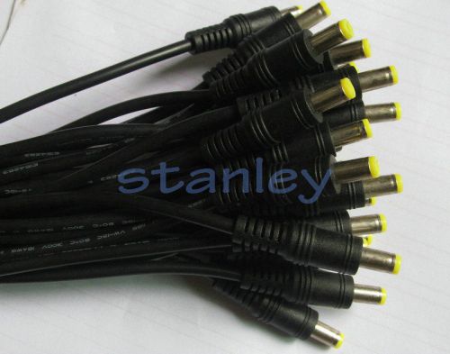 5 short cables 5.5x2.1mm straight DC male wire power connector cord 26cm 5.5/2.1
