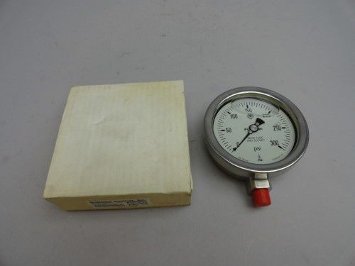 New mcdaniel controls liquid filled pressure gauge 0-300 psi 1/4&#034; npt for sale