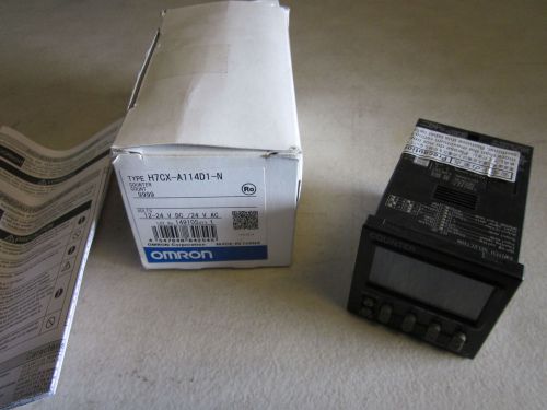 Omron H7CX-A114D1-N Couter 4 Digit 9999 12-24VDC/24VAC New