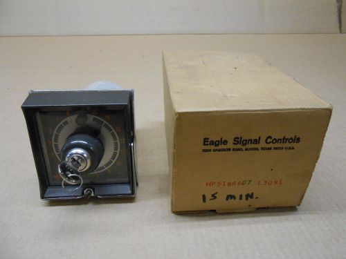 1 nib eagle signal hp518a607 cycle-flex timer 0-15 min with dial lock 120vav for sale
