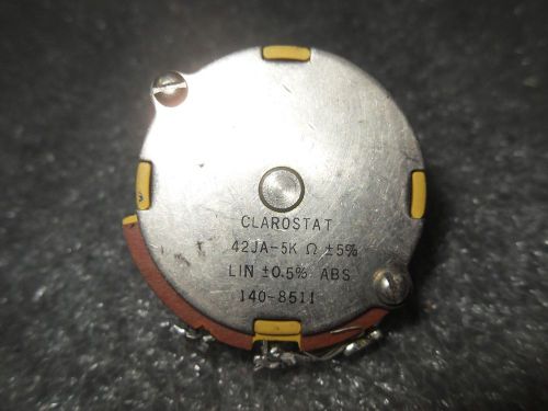 (V55-2) 1 USED CLAROSTAT 42JA-5K POTENTIOMETER