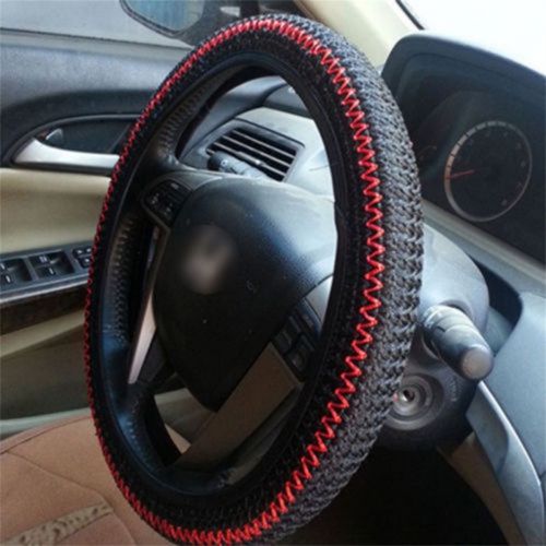 Ice Silk DIY Car Steering Wheel Cover Anti-Slip Easy Use Cool in Summer OE