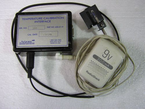 temperature calibration interface 600-0119 - ARIZONA Instr.