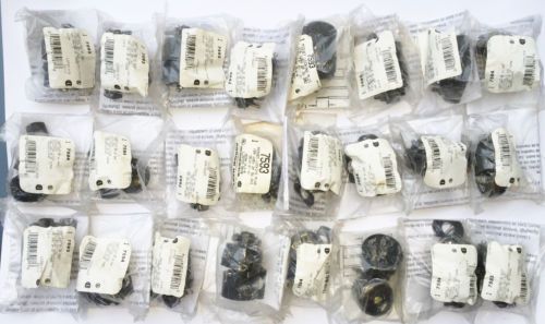(24) Lot New 7594 15A 25V Locking Midget plug Miniature Fiche 7593 ML2-R