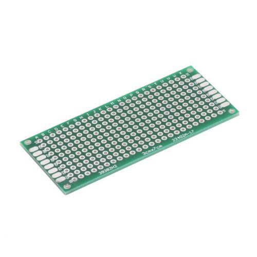 Double Side Prototype PCB Tinned Universal Breadboard 3x7cm 30mmx70mm New WW