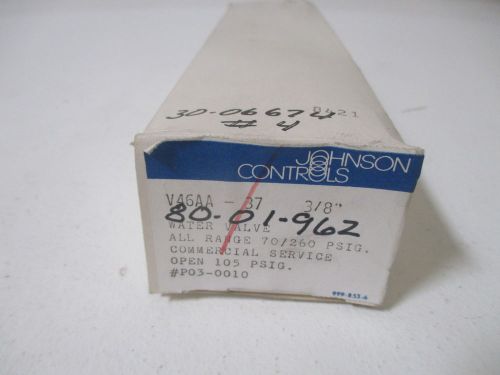 JOHNSON CONTROL V46AA-37 3/8&#034; WATER VALVE *NEW IN A BOX*