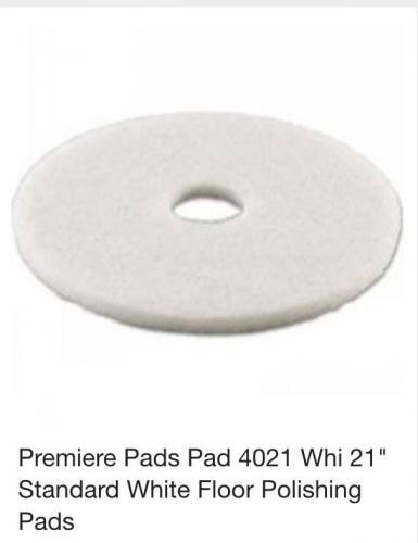 Premiere 21&#034; White Polishing Pads Case Of 5