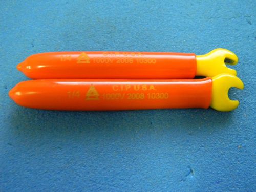 Certified insulated products #10300 1/4&#034; 1000v 2008 open end wrenches for sale
