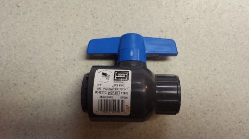 Lot of 6 Spears 2622-007G EPDM CPVC Ball Valves 3/4&#034; 1/4 Turn Blue Handle 150PSI