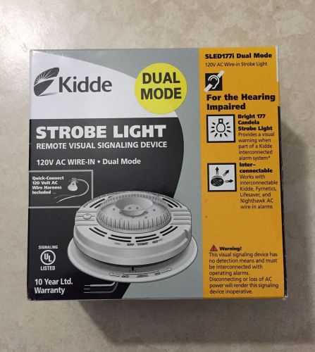 Kidde sled177i dual mode hard wire strobe light for the hearing impaired for sale