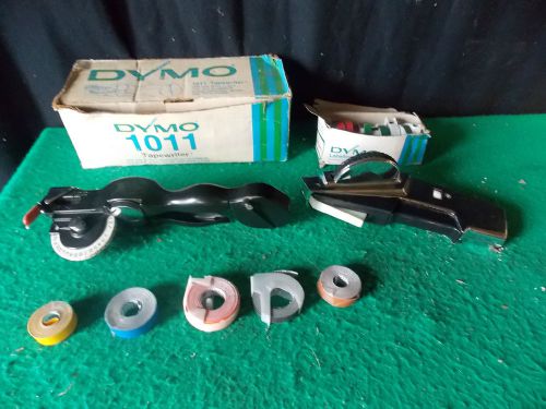 2x vintage dymo 1550 and 1011 tapewriter label makers-with 12 new tapes for sale