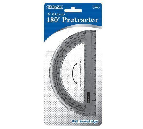 BAZIC Semicircular Protractor, 6 Inch--Case of 97