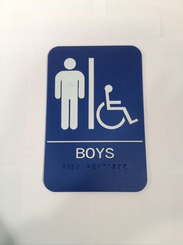 DON-JO MFG INC. Boy&#039;s Handicap Restroom Sign