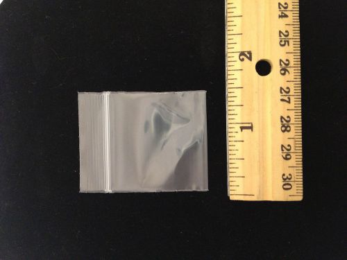Reclosable 1.5x1.5 inch clear plastic zippy bags, clear,100 count free shipping! for sale