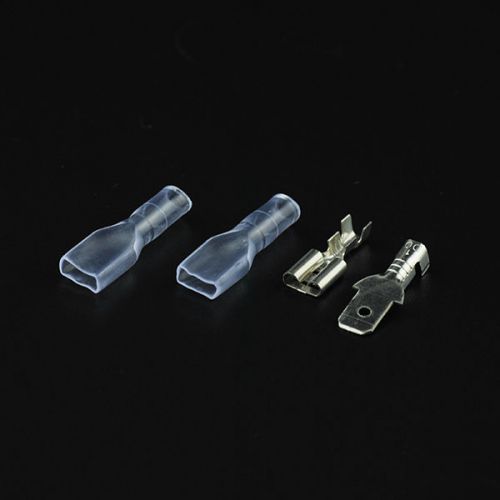 50 pairs 4.8mm crimp terminal female and male spade connector with case new for sale