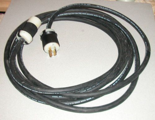 Carol power cable 30a 600v ft-2 p-7k-123033 msha 25ft for sale