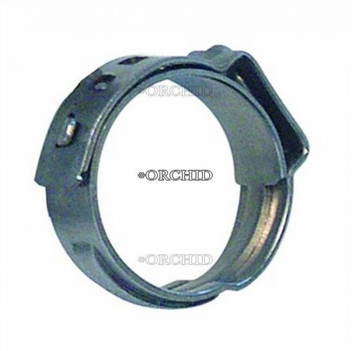 100 pieces 1/2&#034; PEX Stainless Steel Clamps Cinch Pinch Rings IWS-2 #3595209