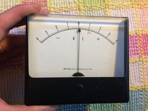 Vintage simpson mcmartin industries kilocycle meter kc gauge measures -4- 4 for sale