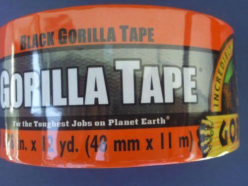 GORILLA TAPE 1.88 INCH X 12 YARDS Heavy Duty Black Duct Tape #190F