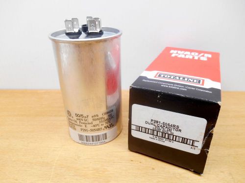 CARRIER TOTALINE P291-5054RS DUAL CAPACITOR 50MFD 440V, NEW