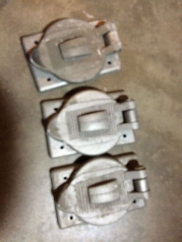 Lot Of 3 Used Hubbell HBL20405  HBL 20405 Cover Plate