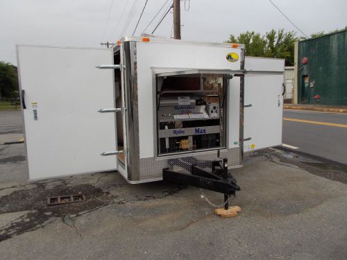 Hot Water Pressure Washer Enclosed Trailer Mounted-8.5gpm,3600psi-Diesel Engine