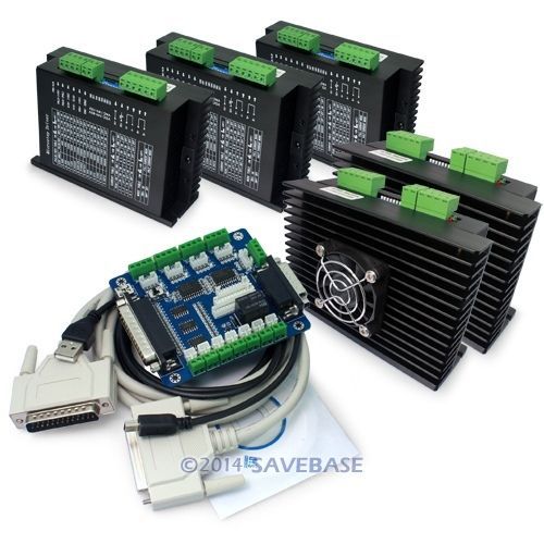 Cnc kit cnc breakout board +cables+ 5 axis ma860h stepper driver controller 7.2a for sale