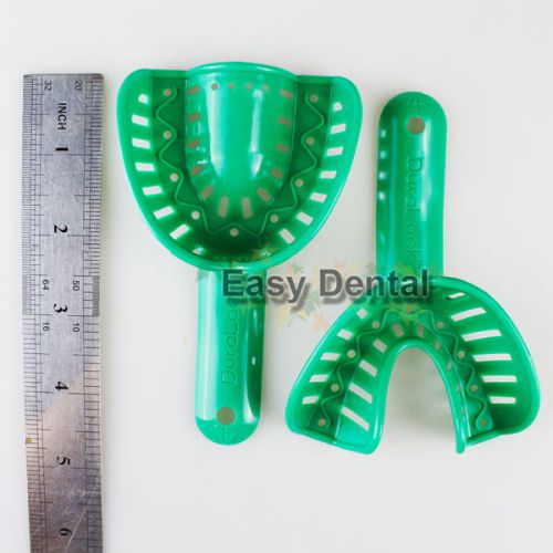 12pcs Oral Plastic Impression Tray Dental Mouth Autoclavable Tool Instrument
