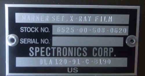 Spectronics X-Ray Film Marker Set