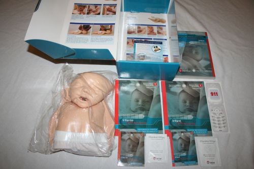 AHA Infant CPR Course Kit Personal Learning Program Manikin DVD English Spanish
