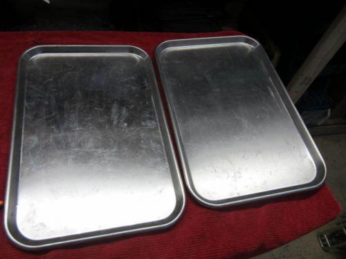 2 stainless steel medical tray, type ii, size 4 heavy duty military for sale