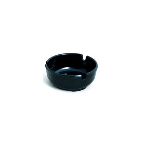 Gessner 301 Black Melamine 3.25&#034; Fast Food Ashtray - Dozen