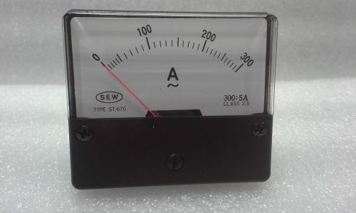 SEW ST-670 PANEL METER 2,5&#034; 0-300AAC IN:0-5AAC