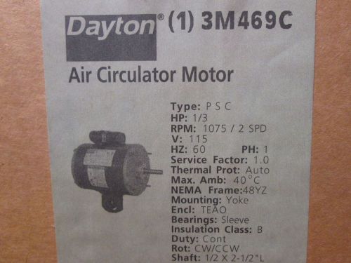 Dayton 3M469C AIR CIRCULATOR MOTOR