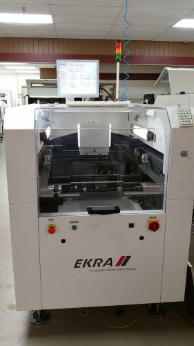 EKRA X4 2008 Inline Screen printer w/ vacuum solvent wiper