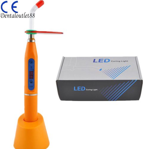 1500mw Dental orange colorful Dentist Wireless Cordless LED Curing Light Lamp ca