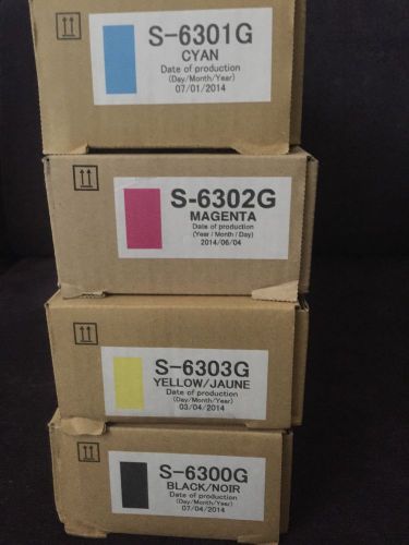 4 NIB Genuine RISO ComColor inks S-6300G S-6301G S-6302G S-6303G 7050 9050