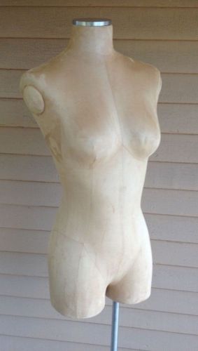 Female Mannequin Dress Form Torso Suede