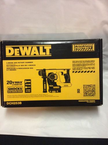 DEWALT 20V MAX Li-Ion BL SDS 3-Mode 1&#034; Rotary Hammer (Bare) DCH273B NEW
