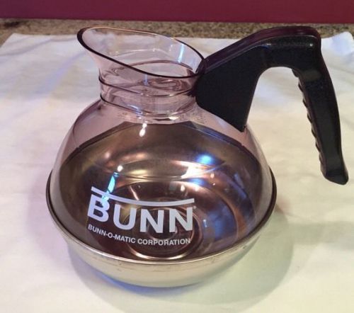 Bunn Bunn-O-Matic #RD1990 Replacement Plastic Coffee Carafe Pot Decanter USA!