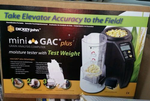 Brand new, dickey john mini gac plus grain analysis-moisture tester w/weight for sale
