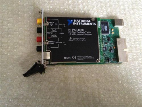 NI PXI-4070 PXI DMM 6 1/2 -Digit PXI Digital Multimeter (DMM) and 300 V Digitizer
