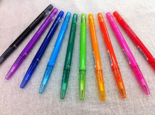 NEW Pilot Frixion Ball Slim 0.38mm Rollerball Gel Ink Pen, 10 Colors Set