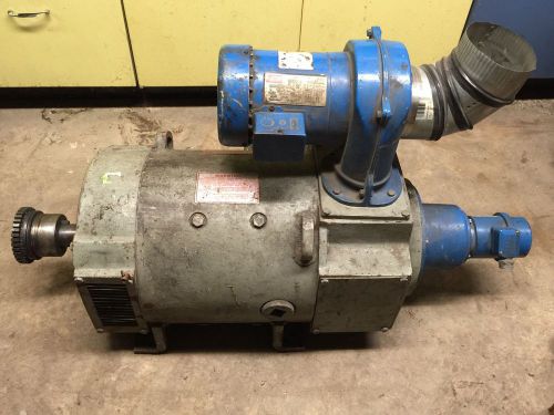 GE Motors Kinamatic 25hp DC Motor W/ Blower &amp; Amicon DC Tach APY-50