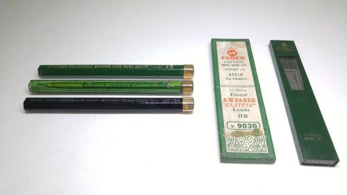 LOT- vintage pencil leads-AW FABER CASTELL- 9030,tubes, locktite,techno-tone
