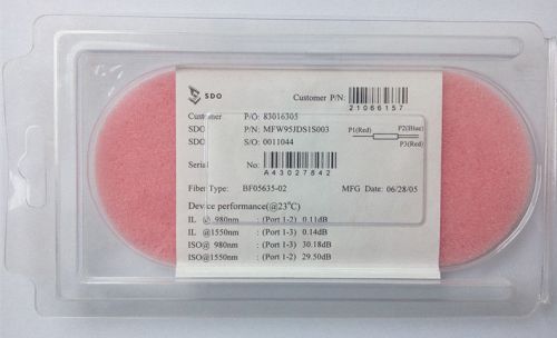 NEW SDO 980/1550nm Optical fiber wavelength division multiplexer #U042