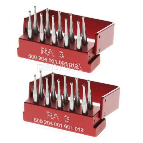 2 Boxes Dental Lab Clinic Low Speed RA Right Angle Tungsten Steel SBT Burs RA-3