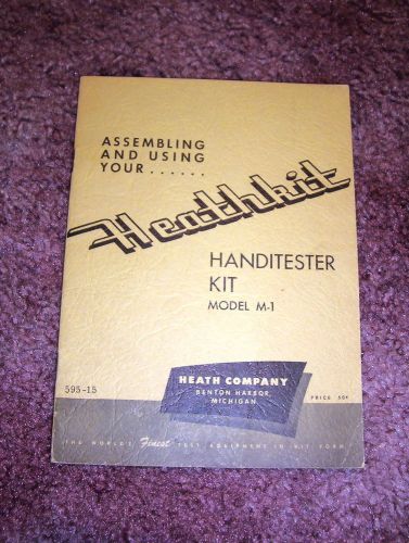 Heathkit M-1 Handitester VOM Original Manual! Rare!